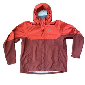 REI Co-Op Jacket Two Tone Hooded Rain Resistant Peak 2.5L Windbreaker Size XL